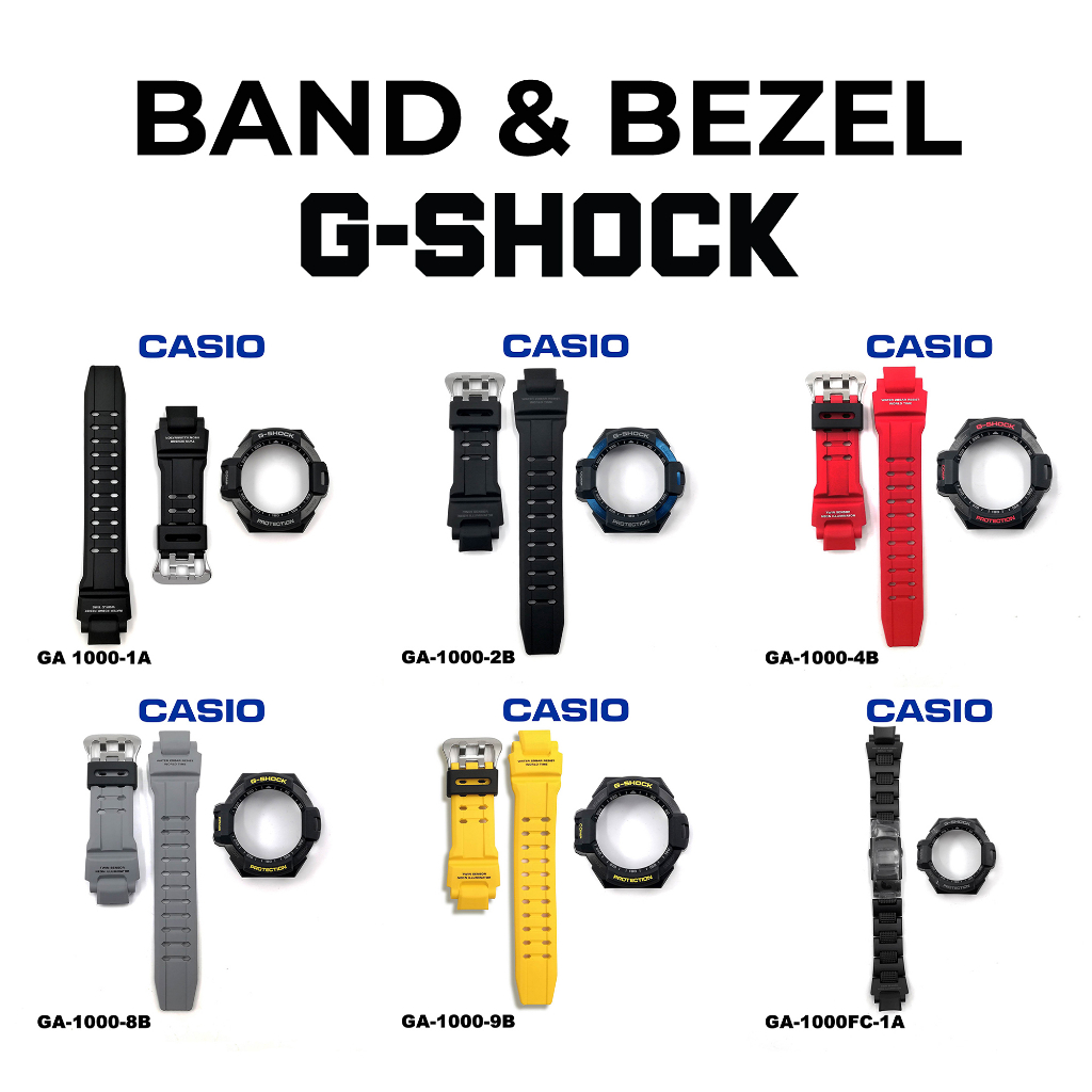 Casio อะไหล่สายนาฬิกาข้อมือ G-SHOCK และกรอบ GA-1000 GA-1100