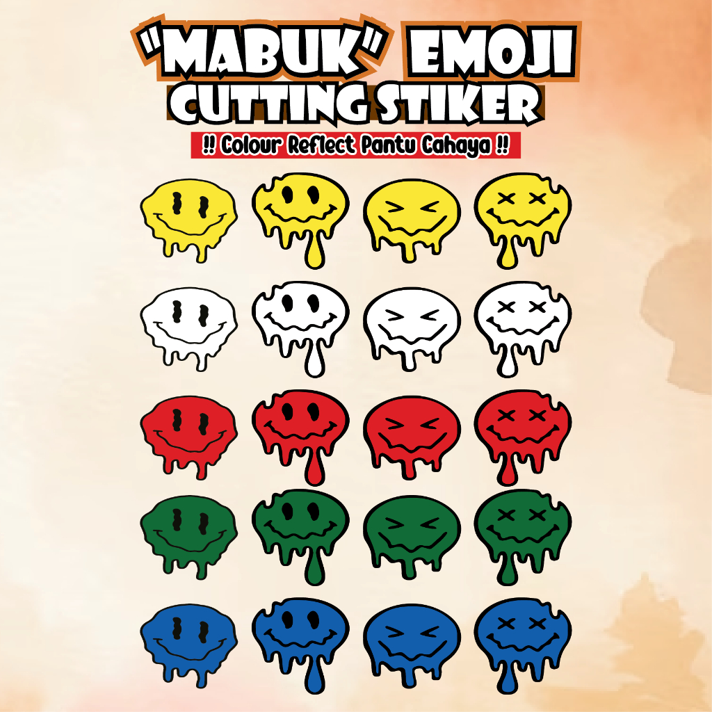 สติ๊กเกอร์ "MABUK" EMOJI 🔥สติ๊กเกอร์ตัด 🔥5 ออกแบบถึง CHOOSE