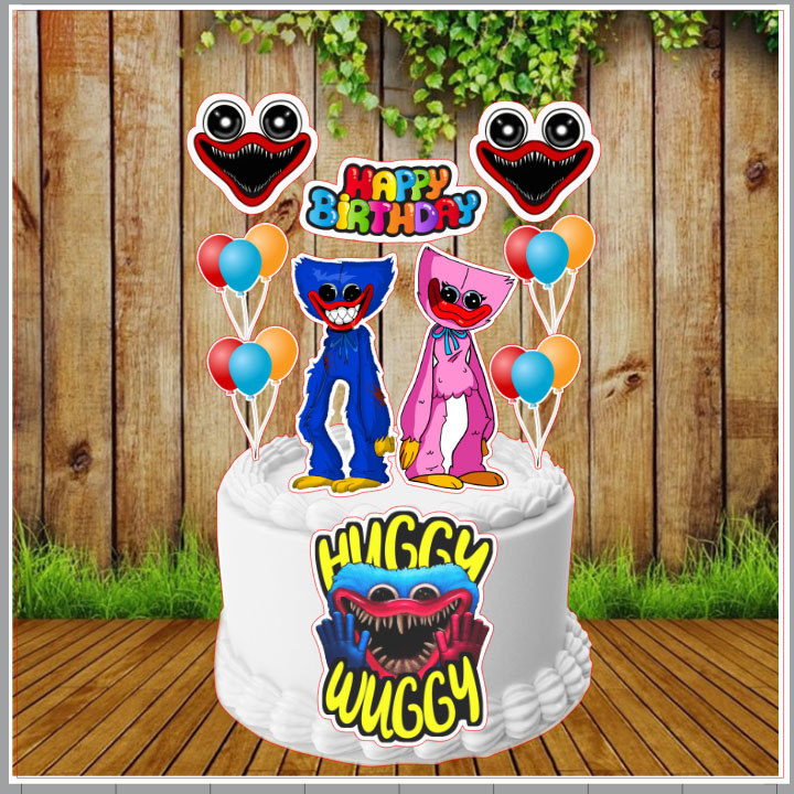 Huggy Wuggy Cake Topper 001