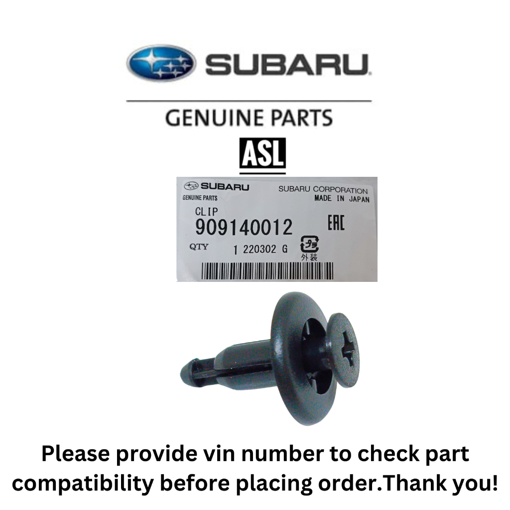 SUBARU คลิปซูบารุ 909140012 BRZ Impreza WRX Wagon Legacy Outback