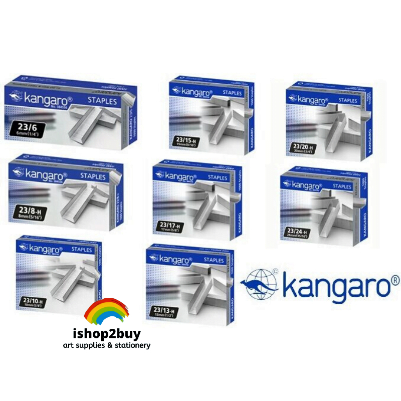 Kangaro Staples Bullet Dawai Kokot Variety Saiz Stapler Bullet
