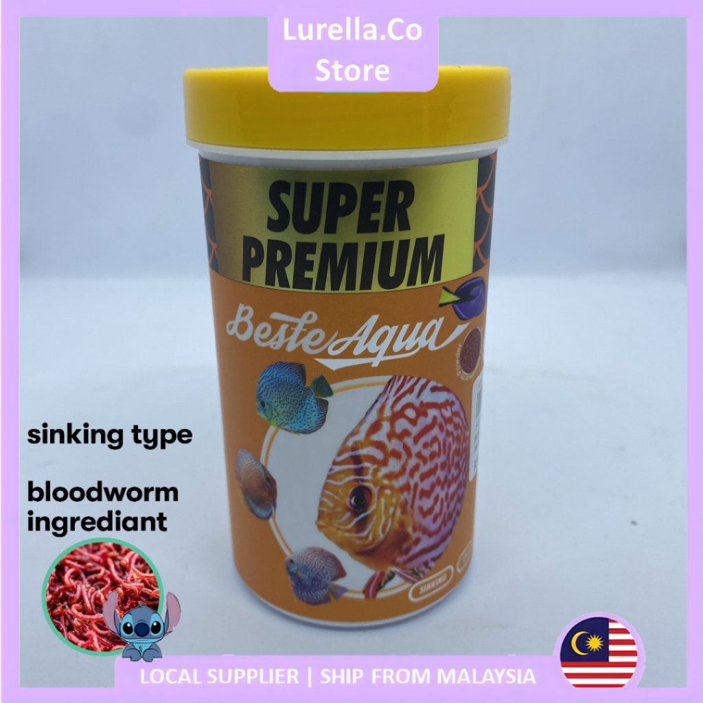 SUPER PREMIUM BESTE AQUA PRO DISCUS(SINKING)120G MACAKANAN DISCUS 七鱼影料