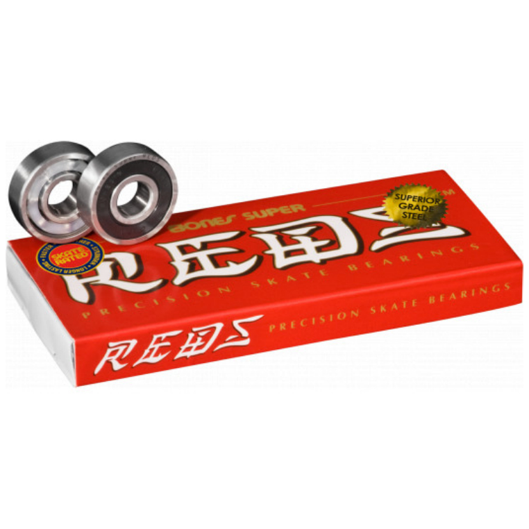 กระดูกกระดูก® ซุปเปอร์เรด® Skateboard Bearings 8 แพ็ค