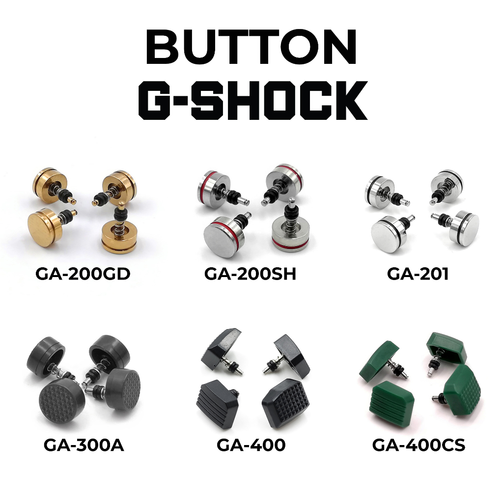 CASIO G-SHOCK GA-200 GA-201 GA-300 GA-400 GA-700 GA-810 GA-1000 GA-1100 PUSH BUTTON REPLACEMENT