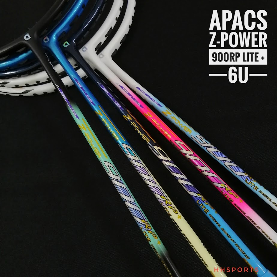APACS Racket Z-POWER 900RP+ LITE 6U ( Free Stringing+Grip/Bag )