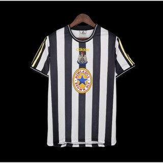 เสื้อกีฬาแขนสั้น ลายทีม Newcastle 95 97 Fan Issue Jersey สไตล์เรโทร