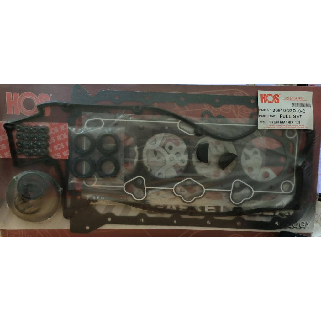 [ HOS ] HYUNDAI MATRIX 1.8 FULLSET GASKET 20910-23D10-CARBON-HOS