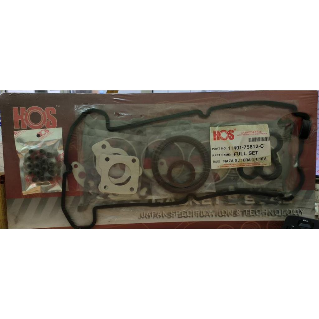 [ HOS ] NAZA SUTERA 1.1 16V FULL SET [ 11401-75812-CARBON-HOS ]