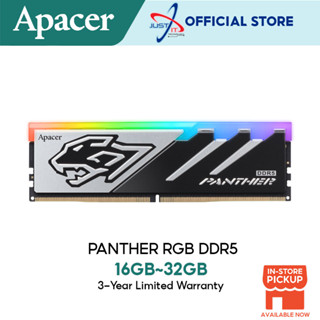 Apacer PANTHER แรมหน่วยความจํา RGB 16GB (16x1) DDR5 5200MHZ CL40