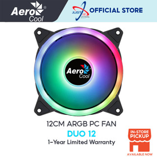 Aerocool DUO 12 พัดลมระบายความร้อน ARGB PC ขนาด 12 ซม.