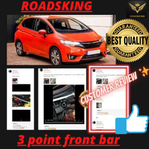 HONDA FIT JAZZ GK GK5 1.5 2014~2021 ด้านหน้า STRAUT BAR [ 3 POINT ]