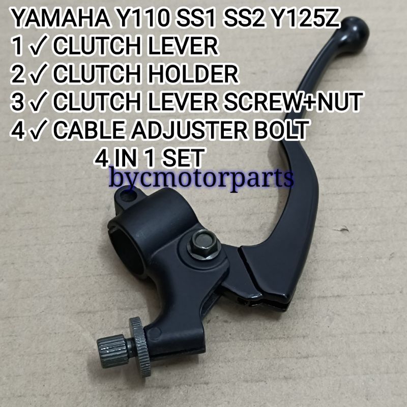 YAMAHA Y110 SS1 SS2 Y125Z CLUTCH LEVER HOLDER BRACKET LEVER SCREW CABLE ADJUSTER BOLT SCREW 4 IN 1 B