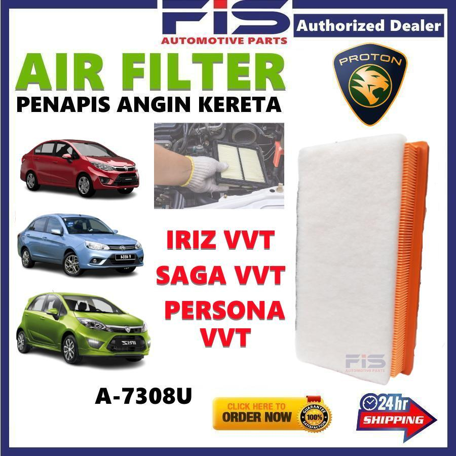 FIS กรองอากาศ Proton Persona VVT Saga VVT Iriz VVT A-7308U Penapis Angin Udara Kereta