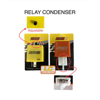 Kozi รีเลย์คอนเดนเซอร์สัญญาณไฟเลี้ยว RSX150 Y15 V2 Y16 R15 LC135 V8 R25 VF3i 12V RELAY SIGNAL FLASHER KLIP RSX HONDA