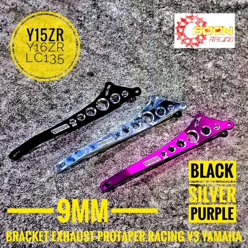Y15 LC BRACKET PROTAPER CNC UNIVERSAL V3 SILVER BLACK PURPLE 9MM YAMAHA Y15ZR LC135 Y16ZR