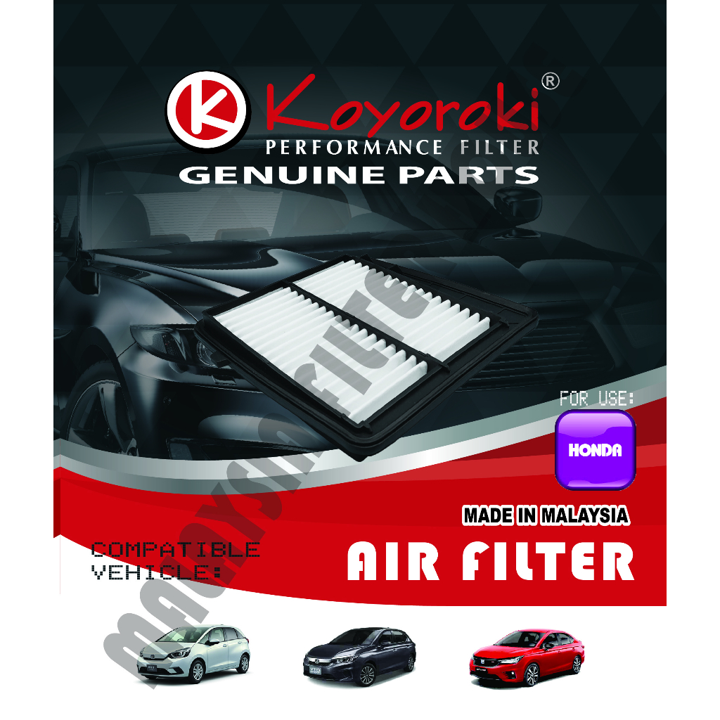 HONDA CITY(GN2) RS 1.5(HYBRID) HR-V(RV5) 1.5 e:HEV FIT/JAZZ(GR-3/4/6/8) 1.5(HYBRID) AIR FILTER RHD-6