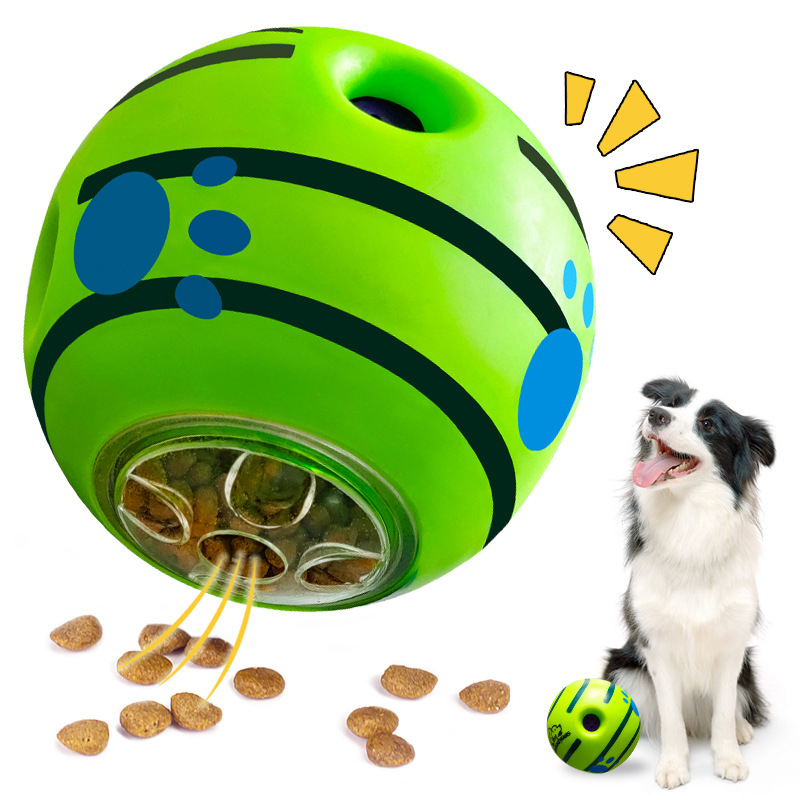 Meoof10ซม./14ซม. ของเล่นมีเสียงสุนัข Sounding Ball Wobble Wag Giggle 狗发ของเล่น