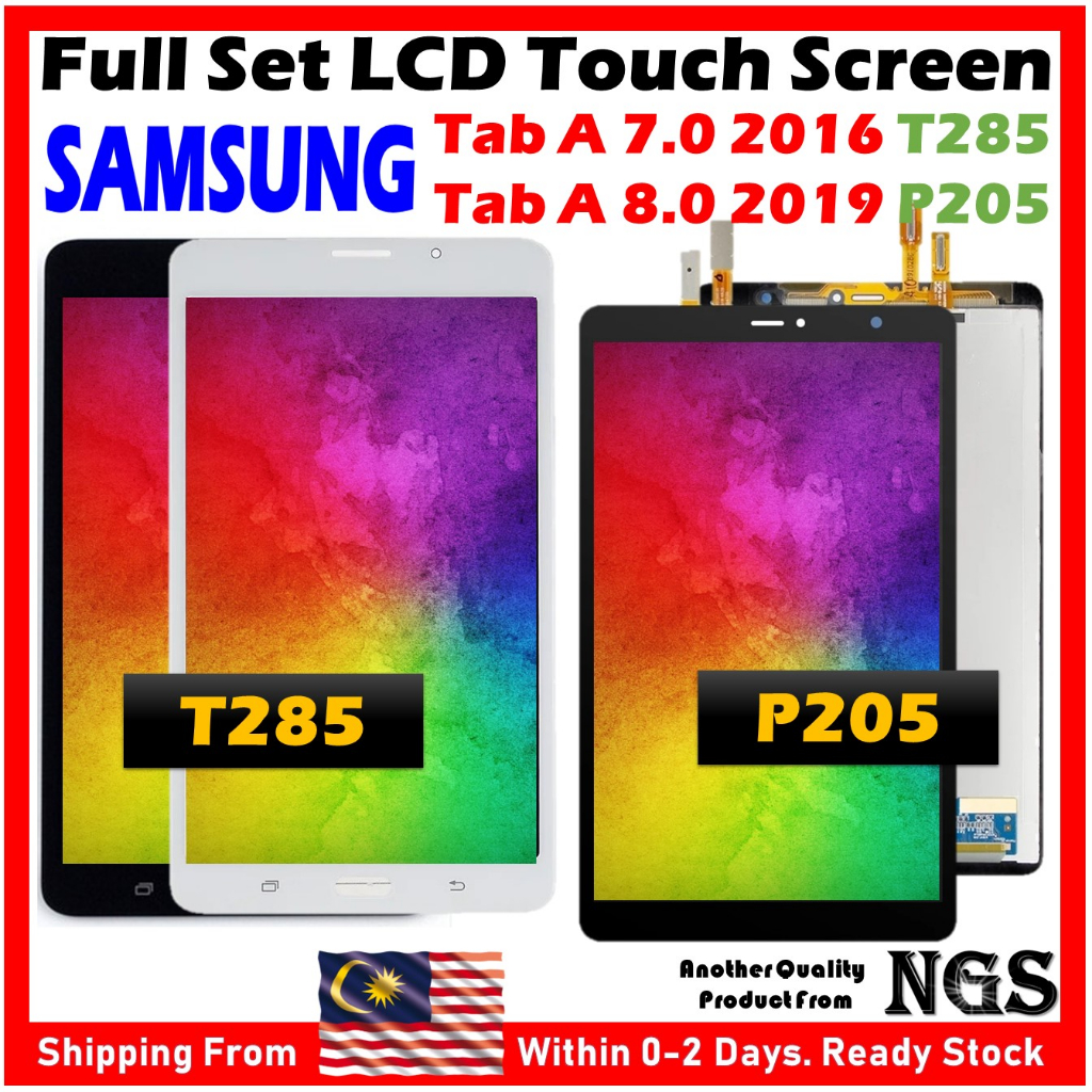ชุดหน้าจอสัมผัส LCD สําหรับ SAMSUNG Galaxy Tab A 7.0 2016 T285 Tab A 8.0 2019 P205