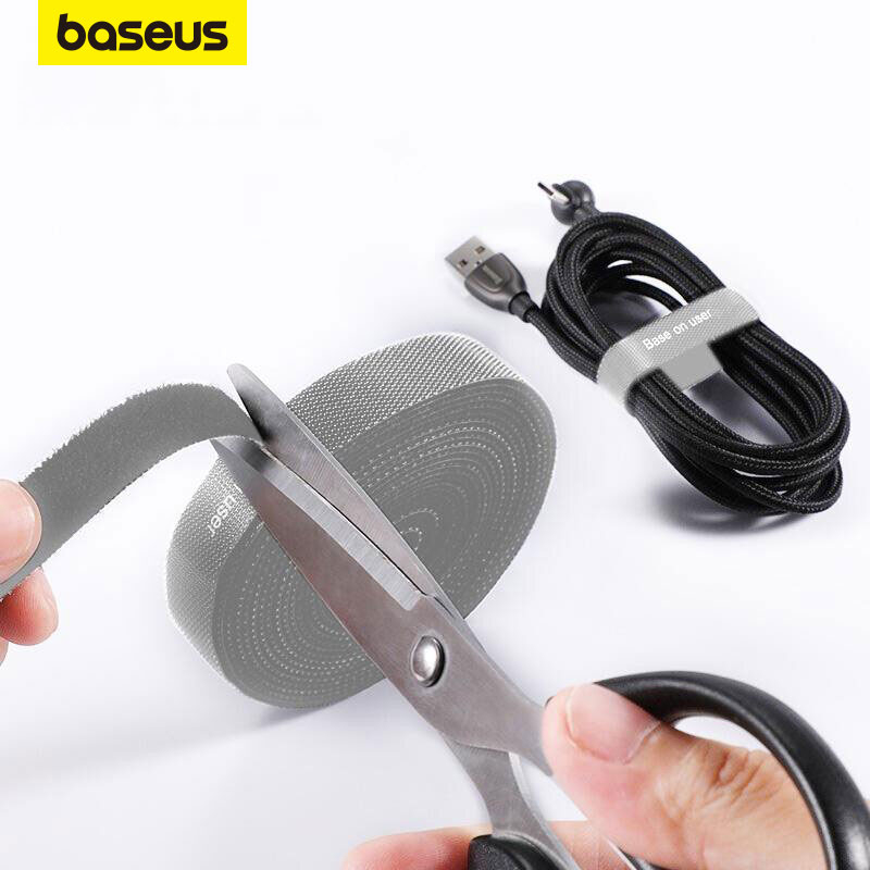 Baseus Cable Organizer Nylon USB Cord Wire Winder Clip Management and Organizer