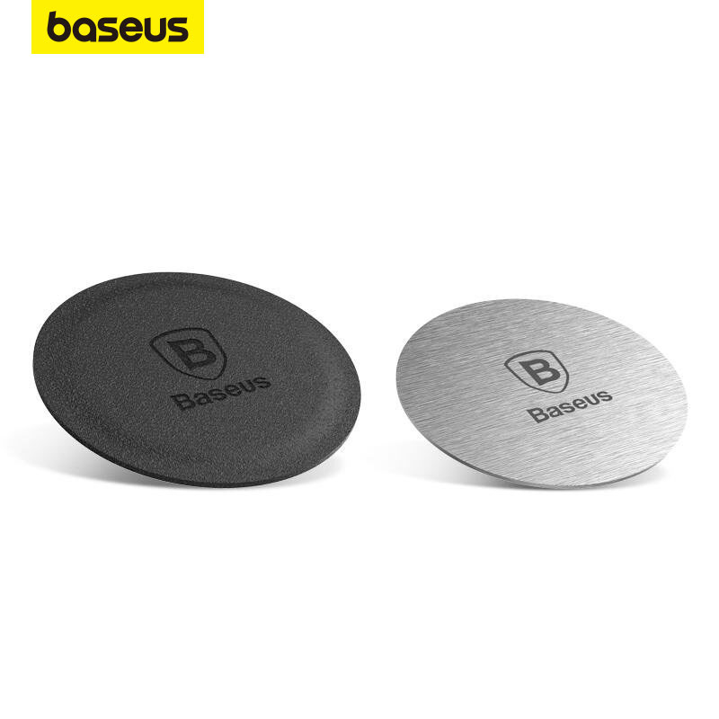 Baseus Magnetic Disk สําหรับที่วางโทรศัพท์ในรถยนต์แม่เหล็กแผ่นโลหะและหนังเหล็กแผ่น Air Vent Mount Ca