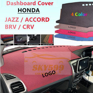 ฝาครอบแดชบอร์ดรถยนต์ หนังนิ่ม คุณภาพสูง สําหรับ Honda รุ่น BRV CRV Jazz Accord