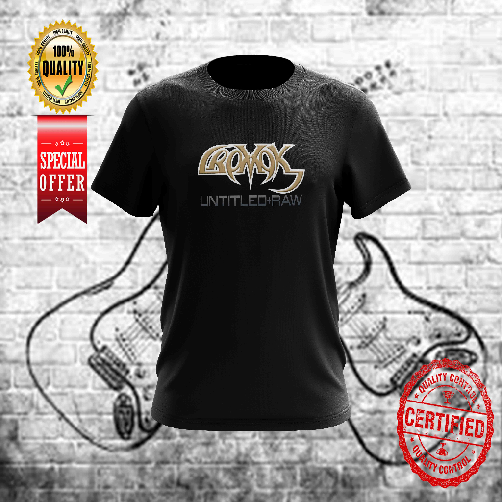 CROMOK UNTITLED+RAW DESIGN 3 ROCK BAND BAJU รอบคอ UNTUK SEMUA