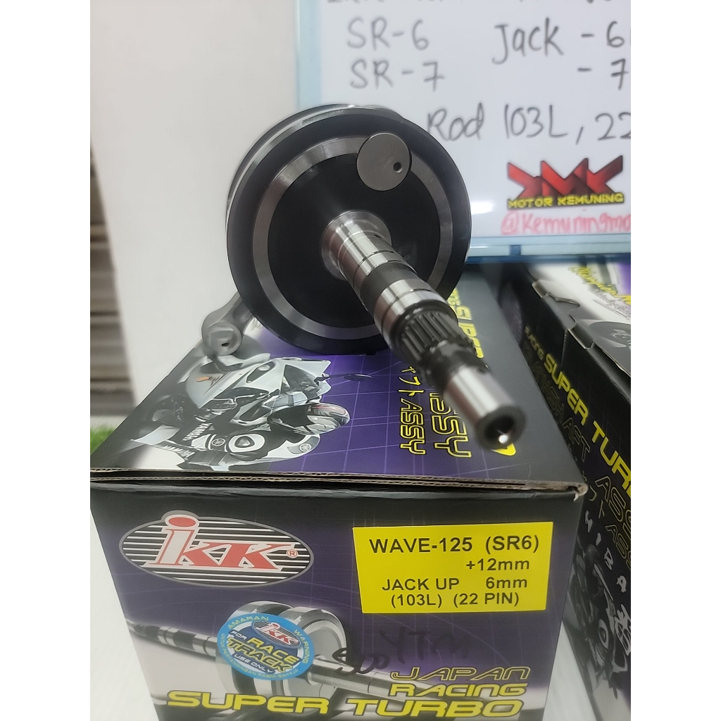 CRANKSHAFT JACKROD IKK WAVE 125 W125 IKK RACING SUPER TURBO RACING CRANKSHAFT JET UP