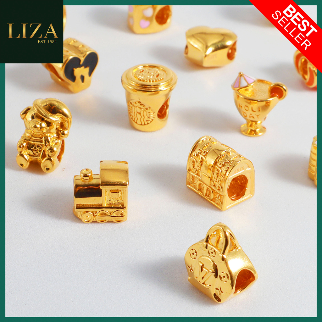 Liza Gold Bead Collection Hard Gold New Series Gold 916