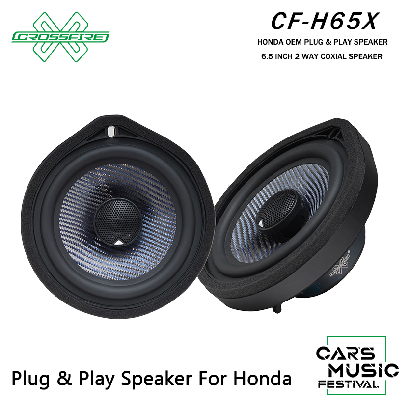 CROSSFIRE CF-H65X – OEM 6.5 ลําโพง 2-Way Coaxial สําหรับ Honda Plug & Play