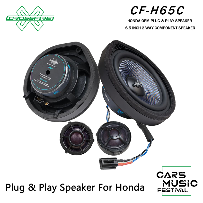 CROSSFIRE CF-H65C – ลําโพงส่วนประกอบ 2 ทาง OEM 6.5 2 ทางสําหรับ Honda Plug & Play