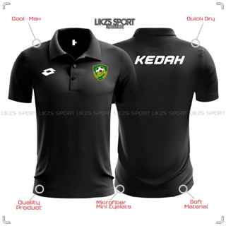 เสื้อโปโลแขนสั้น ผ้าไมโครไฟเบอร์ ลายทีมฟุตบอล Kedah Fc Travel Jersey DX2 Futsall