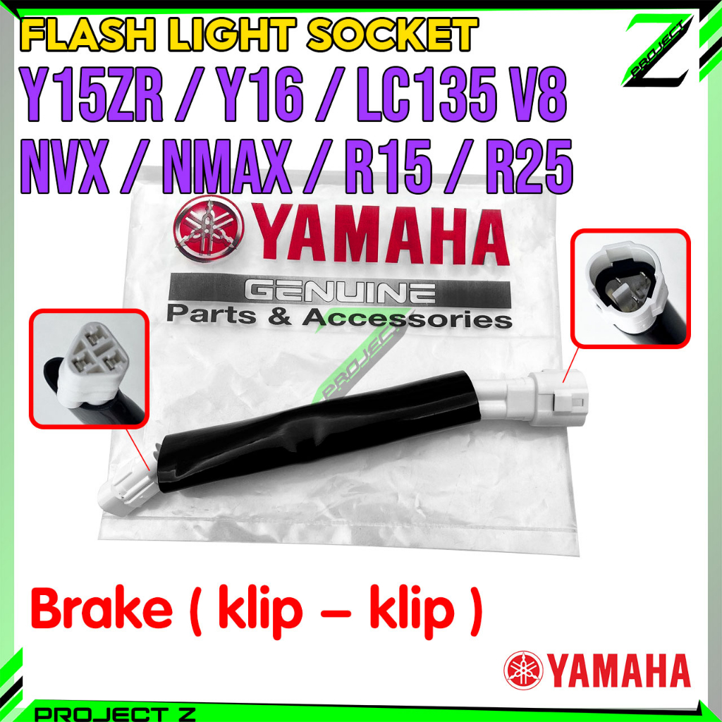 YAMAHA FLASH LIGHT SOCKET/หัวเทียนไฟ KELIP YAMAHA LC V8 / Y15 Y15ZR/R15/R25/NVX 155 NVX155 LAMPU BEL
