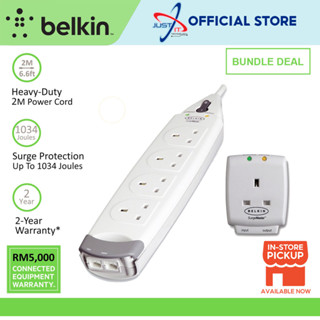 Belkin F9H402SA2M / F9H410SA2M ตัวป้องกันไฟกระชาก 4 ทาง