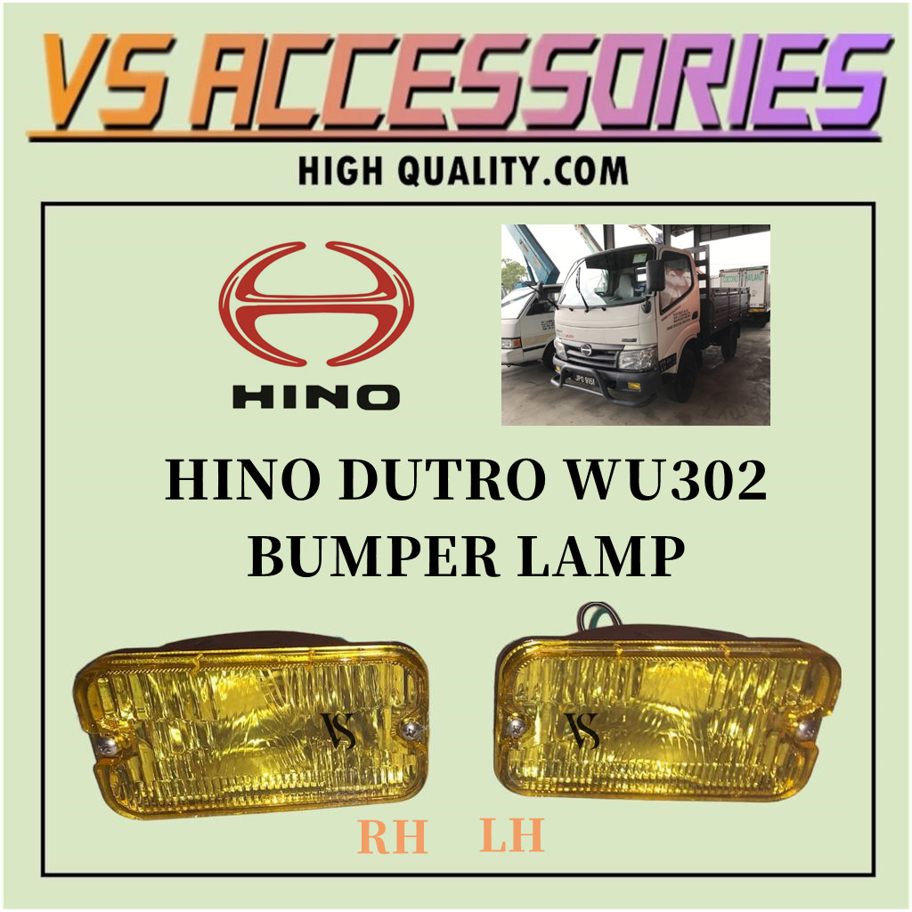 HINO DUTRO WU302 BUMPER LAMP LH/RH