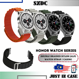 Szdc ALP Series สายนาฬิกาข้อมือไนล่อนถัก แบบคู่ สําหรับ Honor Watch