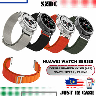 Szdc ALP Series สายนาฬิกาข้อมือไนล่อนถัก แบบคู่ เปลี่ยนได้ สําหรับ Huawei Watch 4