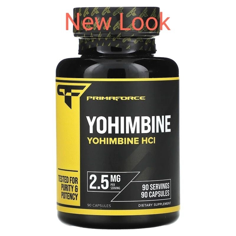 Primaforce, Yohimbine HCl, 2.5 มก., 90 แคปซูลมังสวิรัติ