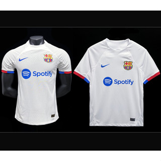 ใหม่ 23/24 Barcelona Away Fan &amp; Player Issue Kit * สินค้าในพื้นที่