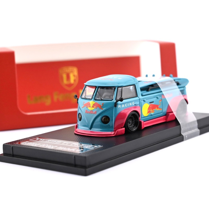 LF MODEL 1/64 VOLKSWAGEN T1 PICKUP RED BULL