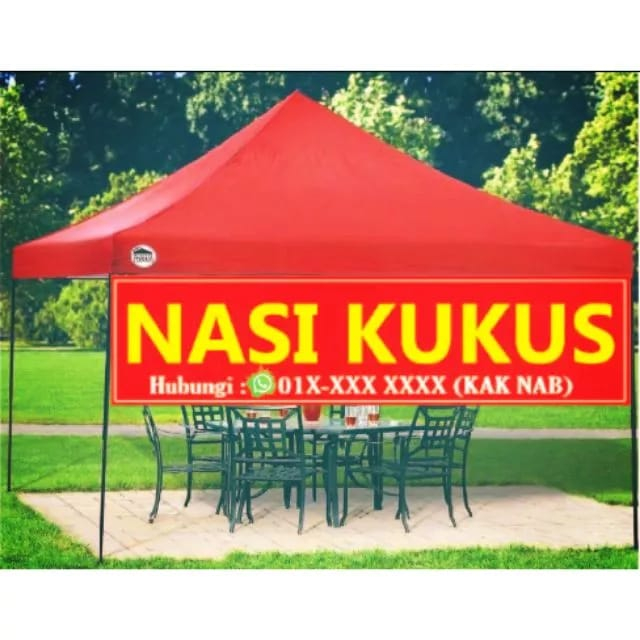 BANNER NASI KUKUS (SIZE 8X2 /8x3/10X2/10x3) พิมพ์เร็ว