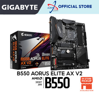 Gigabyte AORUS B550 AORUS ELITE AX V2 AM4 เมนบอร์ดเกมมิ่งคอมโบ RYZEN 5 5600G 5600X RYZEN 7 5700X 5800X