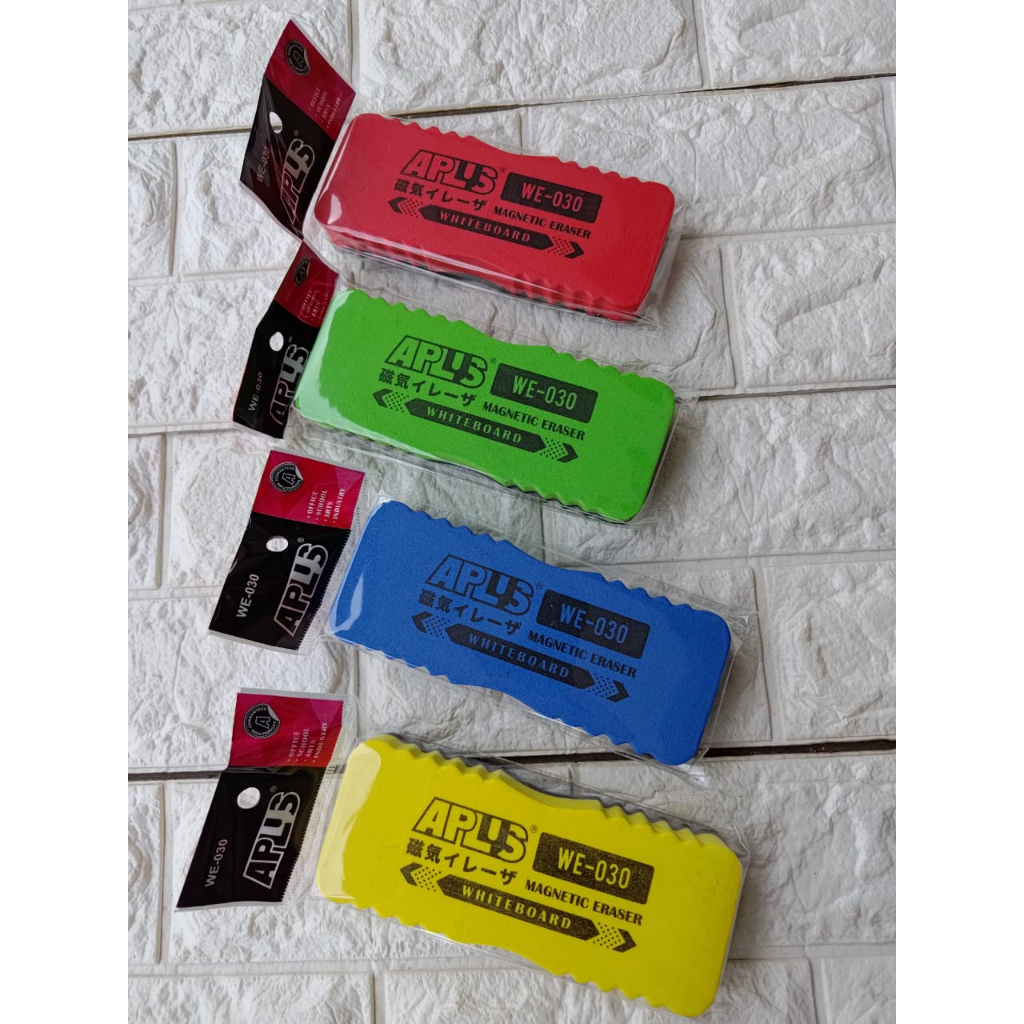 Stok Sedia Pengesat Papan Putih Magnetik Aplus WE-030 2s/Aplus Magnetic ยางลบทนทานขนาดใหญ่สําหรับไวท