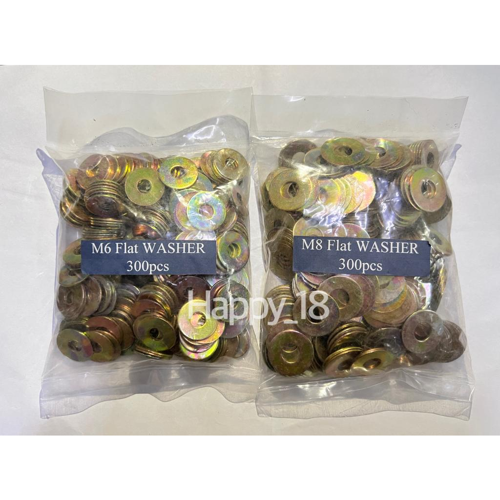 แหวนรองแบบแบน (M6 / M8) -10 ชิ้น