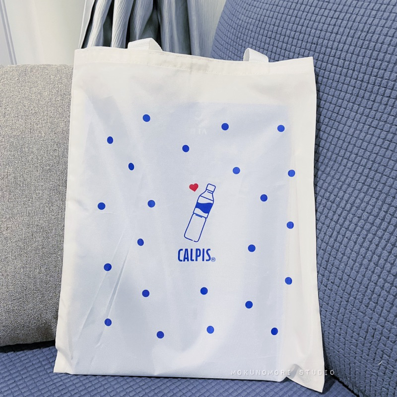 ญี่ปุ่น 🇯🇵 กระเป๋าสะพายพับได้ Calpis Eco Shopping Recycle Bag