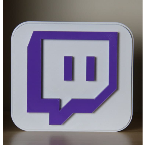 กล่องไฟ LED USB โลโก้ TWITCH