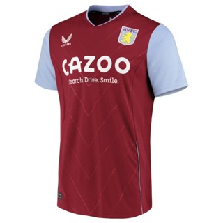 เสื้อกีฬาแขนสั้น ลายทีม Aston Villa Home Kits 2022/23