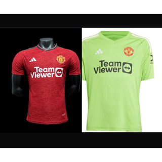 ใหม่ เสื้อกีฬาแขนสั้น ลายทีมผู้รักษาประตู 23/24 Man United Home ชุดเหย้า *ผู้ขายในพื้นที่ !*