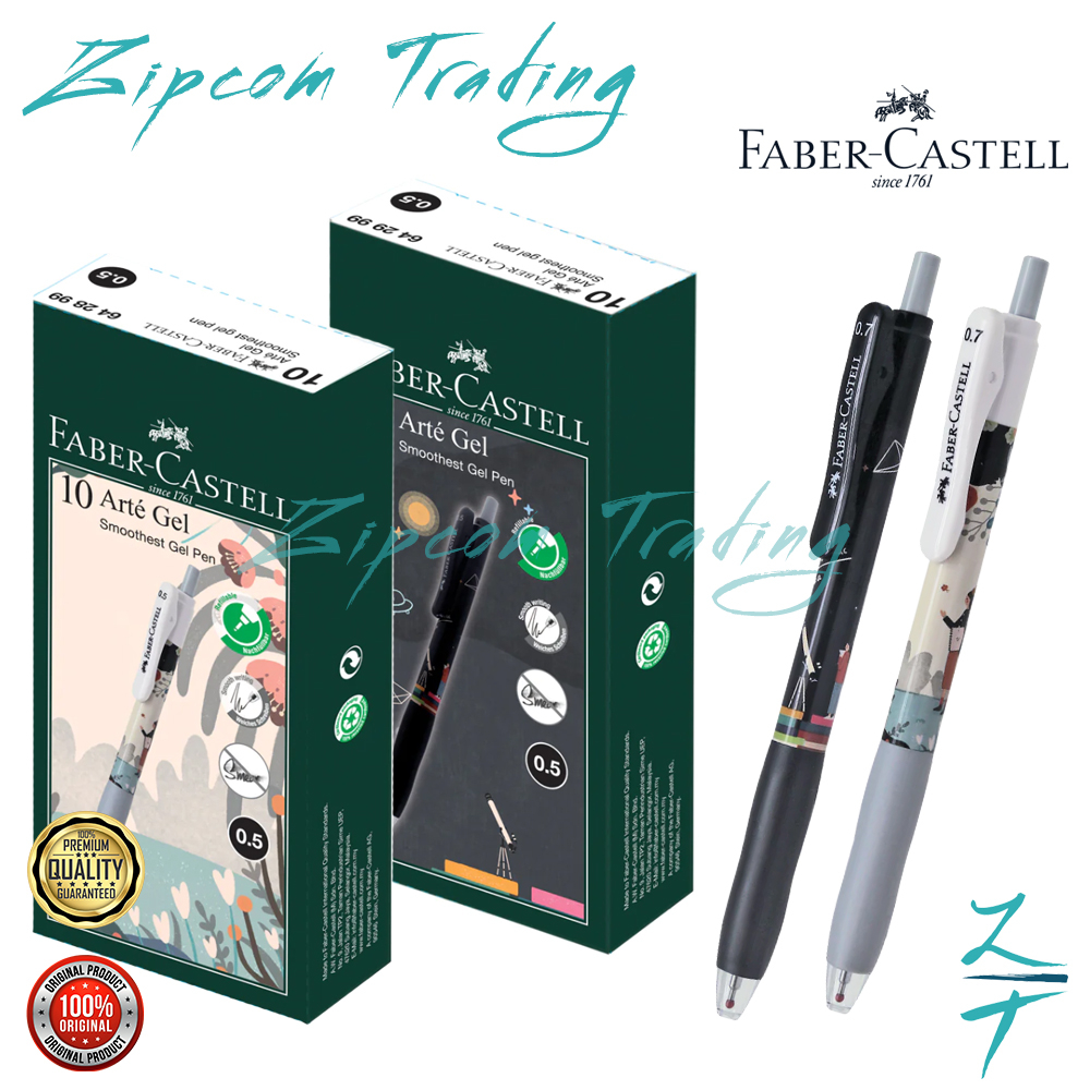 Faber-castell Arte Gel ปากกาเจลแบบยืดหดได้และรีฟิล