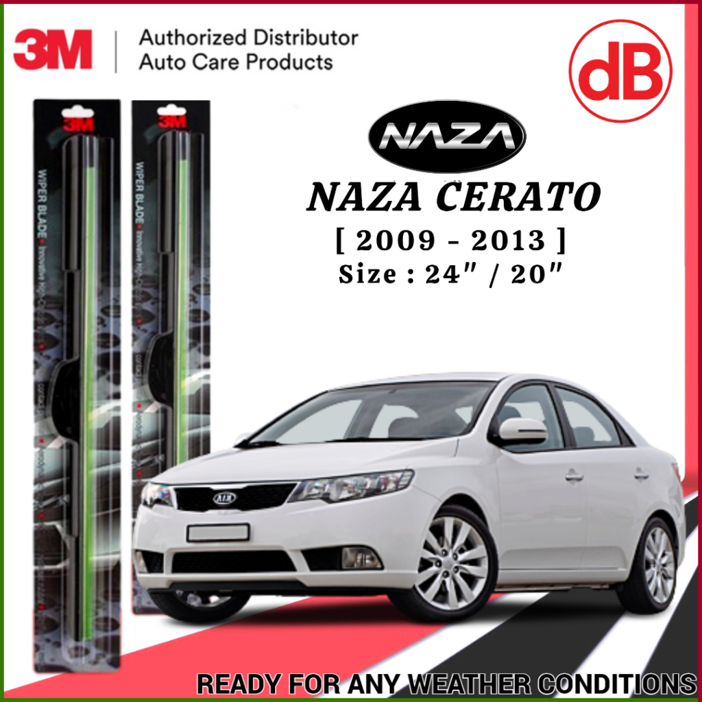 ใบปัดน้ําฝน 3M - Kia / Naza Cerato (2009-2013) 24" /20"