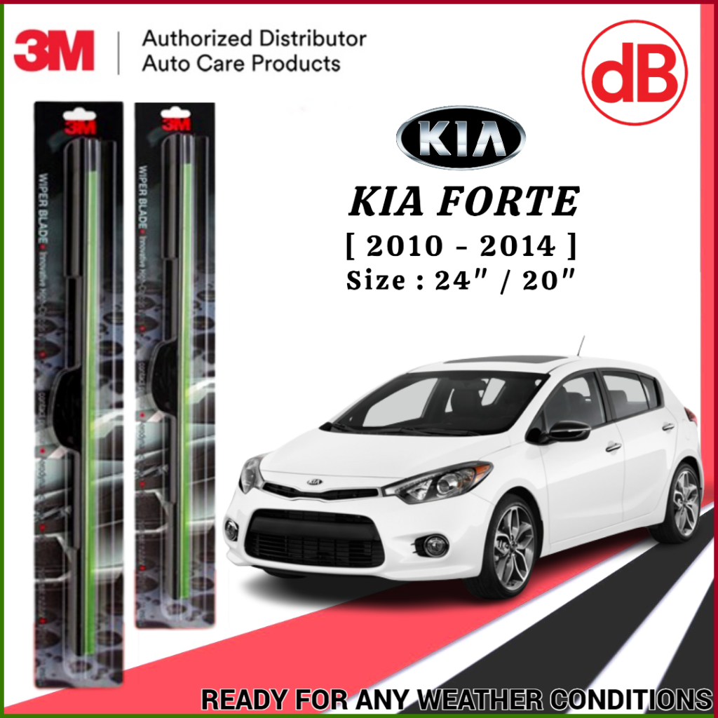 3M ใบปัดน้ําฝน - Kia / Naza Forte (2010 - 2014) 24" / 20"
